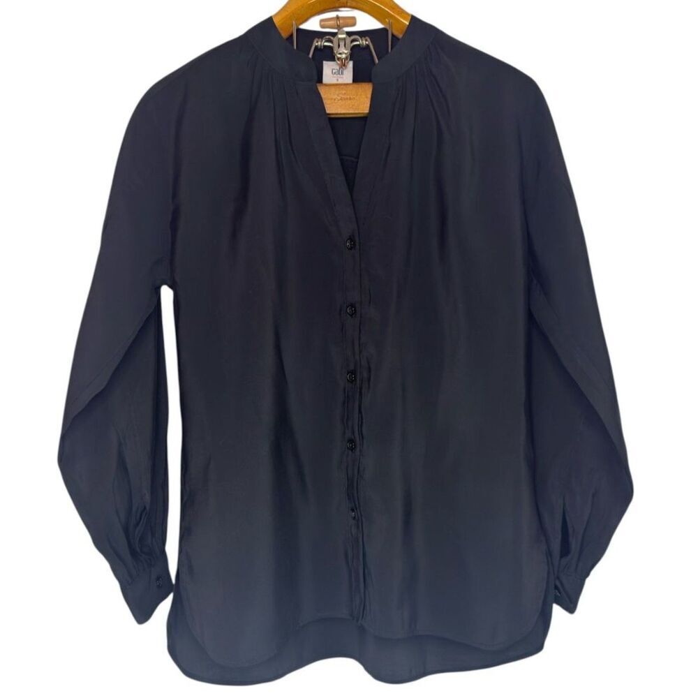 Cabi Lyric Blouse in Black Button Down Size: S